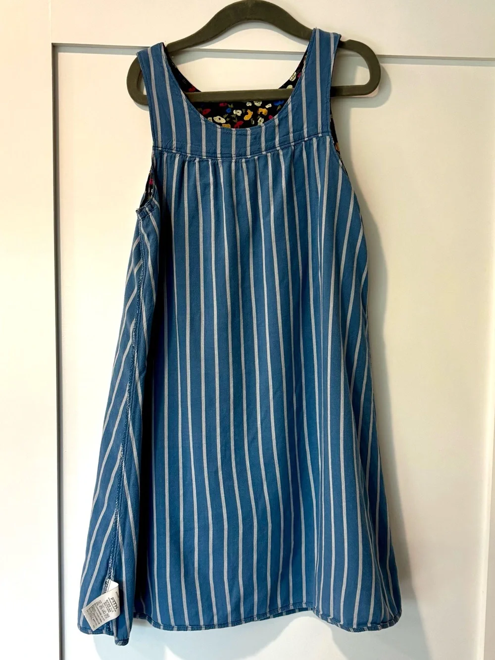 FITH Works Japanese Boutique Girls Floral Dress Striped Trim | Size 120 US 5/6